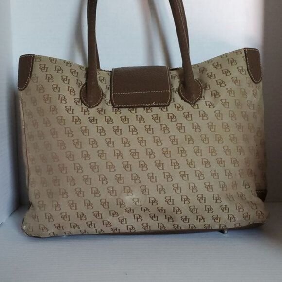 Vintage Dooney & Bourke Bag Shoulder Tote Handbag Signature Logo WOMEN'S WOMAN'S - Picture 4 of 16
